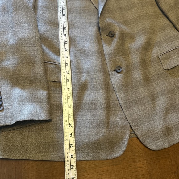 BROOKS BROTHERS 346 Regent Fit 46L Sport Coat Blazer Suit Jacket Beige Plaid Men - Picture 11 of 16